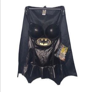Batman Corset top with cape. Costume/ lingerie S